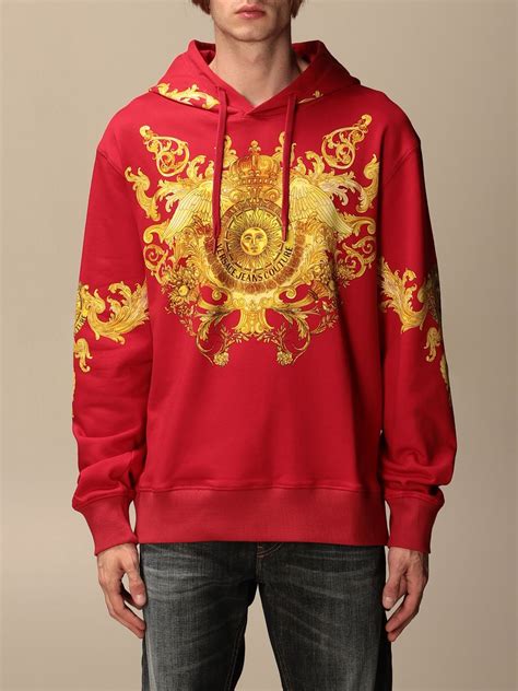 red versace sweatshirt|versace sweatshirt price.